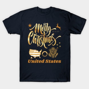 Merry Christmas United States T-Shirt